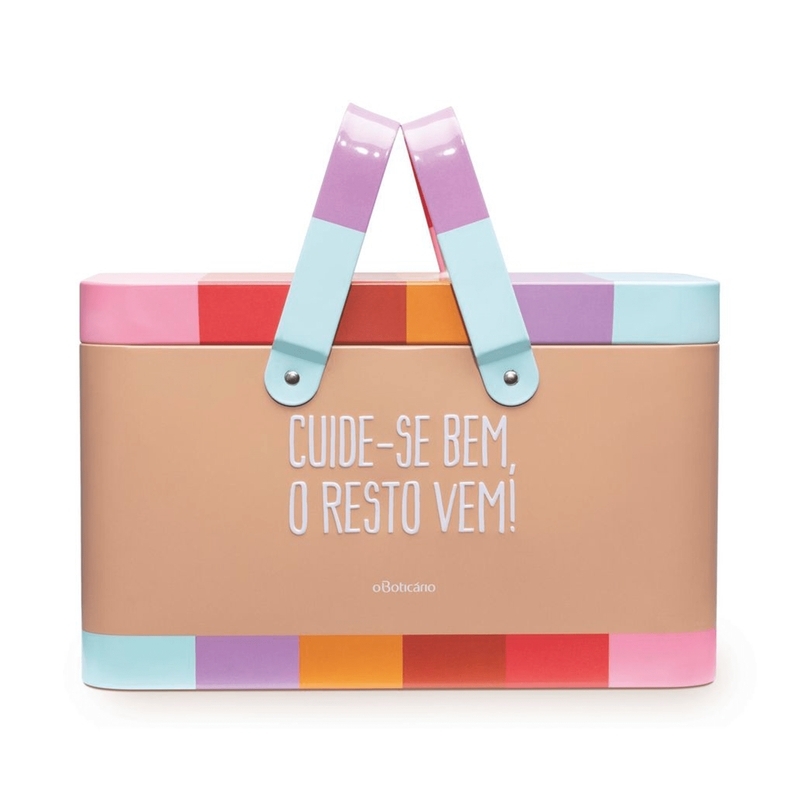 Cestinho De Metal Com Alça Cuide Se Bem