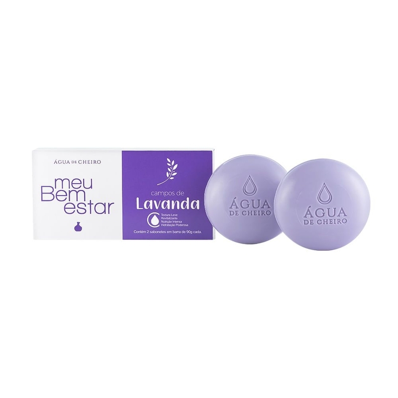 Meu Bem Estar Sabonete em barra Campos de Lavanda (2x90g)