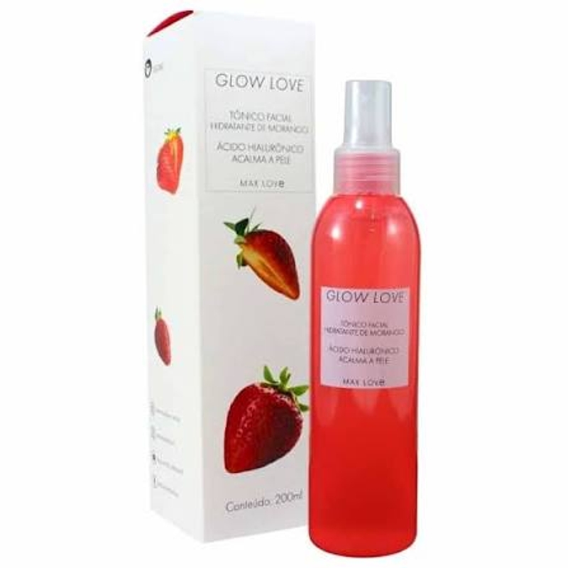 Tônico facial hidratante de morango - 200ml