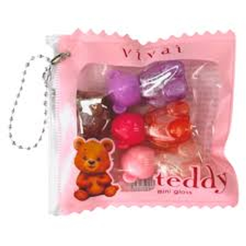 Kit Mini Gloss Teddy Vivai - 4 unidades