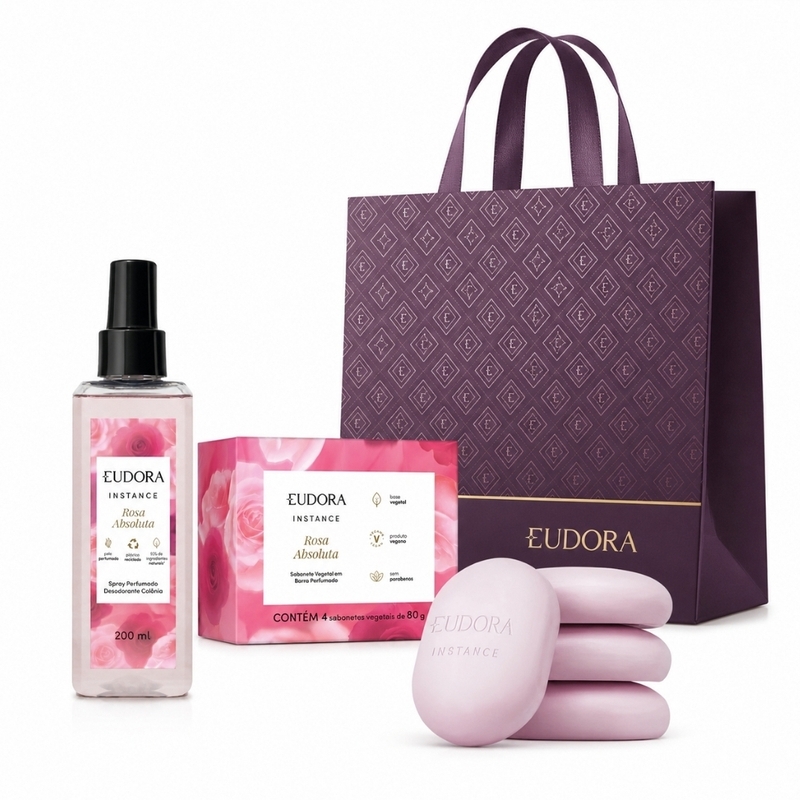 Kit Presente Mães Rosa Absoluta