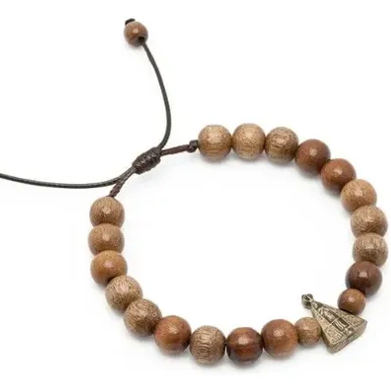 Pulseira Regulável - N.Sra. Aparecida - Madeira