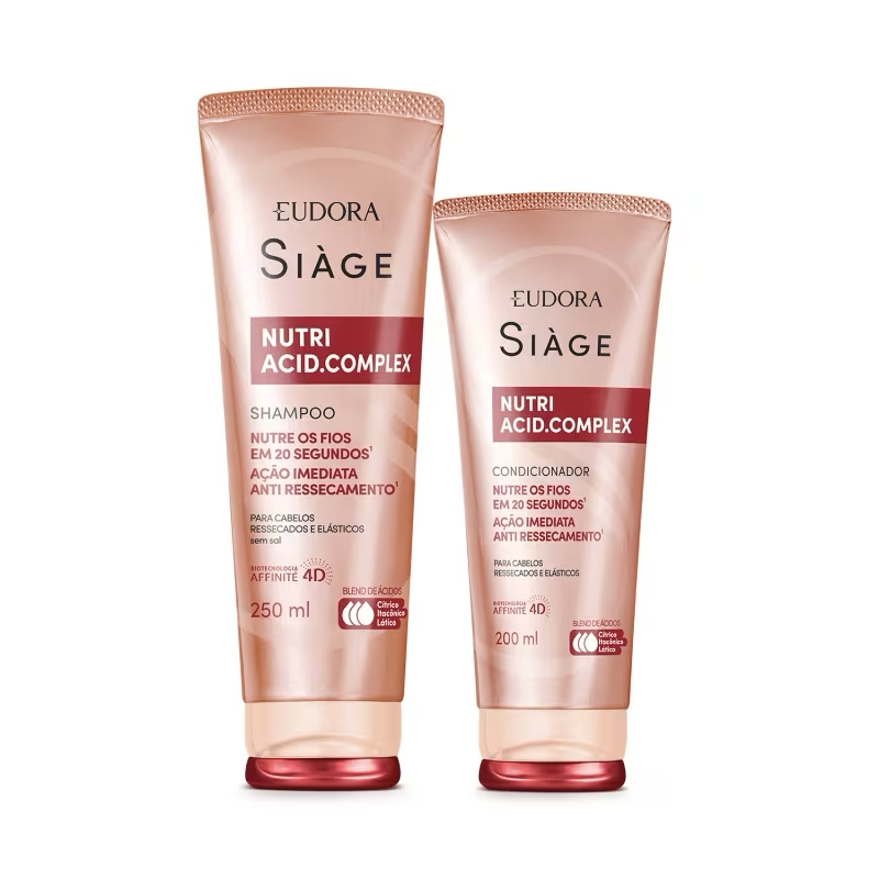 Combo Siàge Nutri Acid Complex: Shampoo 250Ml + Condicionador 200Ml
