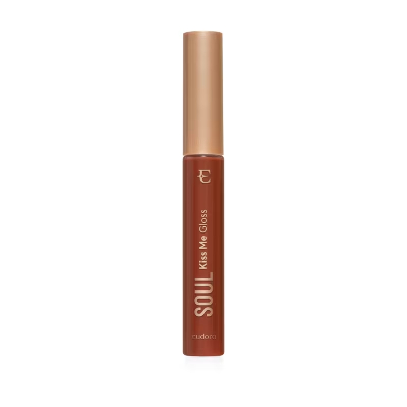 Gloss Marrom Bombom de Avelã Soul Kiss Me Doces Finos 5,2ml - foto 3