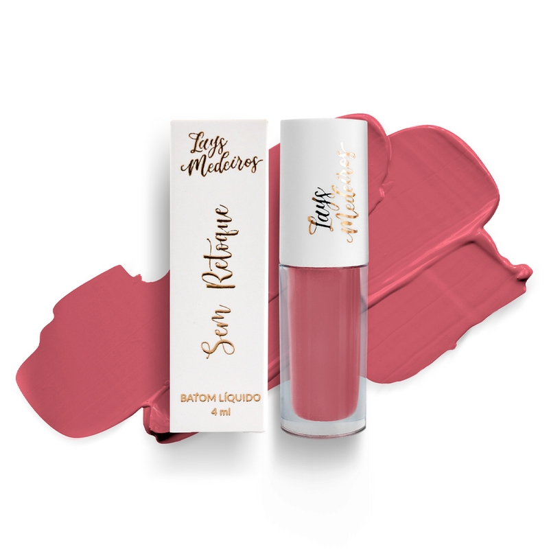Batom Líquido Matte Sem Retoque Cor:Cláudia 4ml - Lays Medeiros
