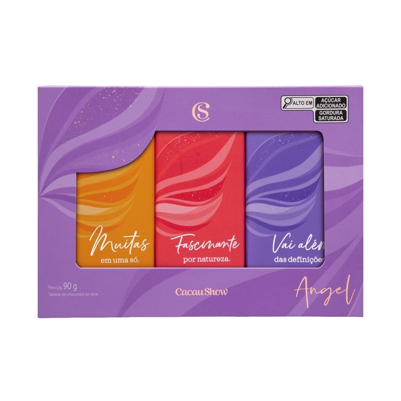 Caixa Angel Tabletes de Chocolate ao Leite 90g