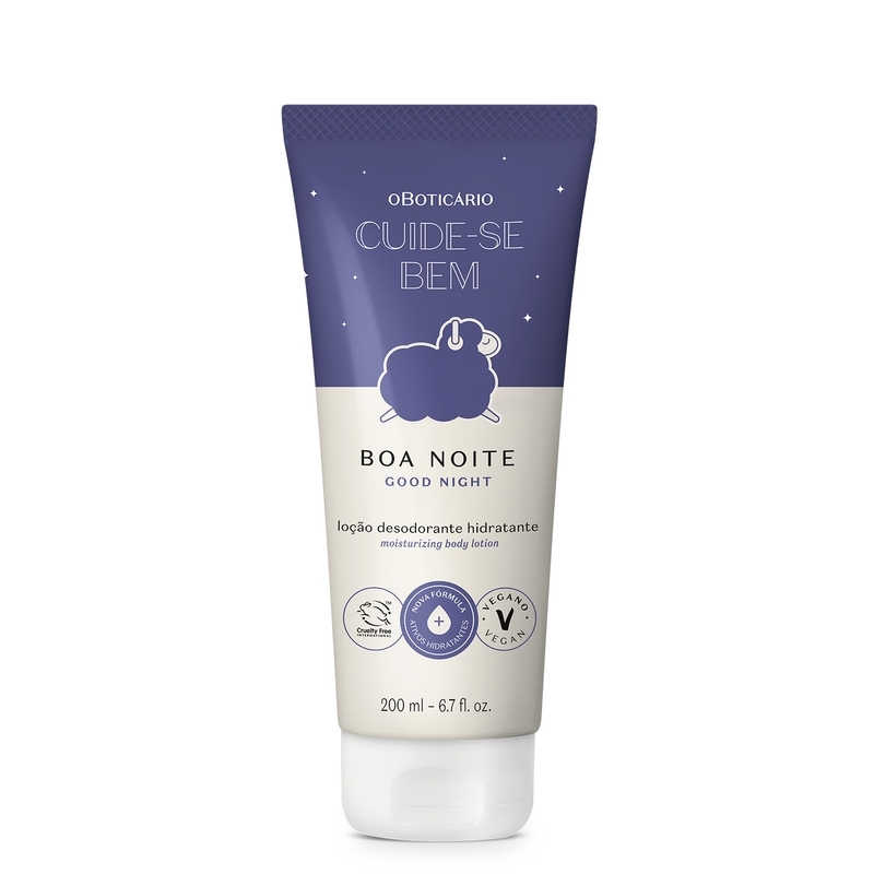 Loção Desodorante Hidratante Corporal Cuide-Se Bem Boa Noite 200Ml