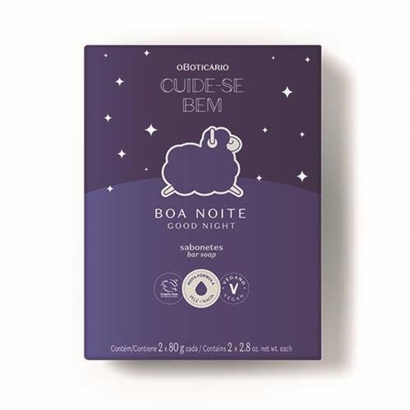 Sabonete Em Barra Cuide-Se Bem Boa Noite 2X 80G