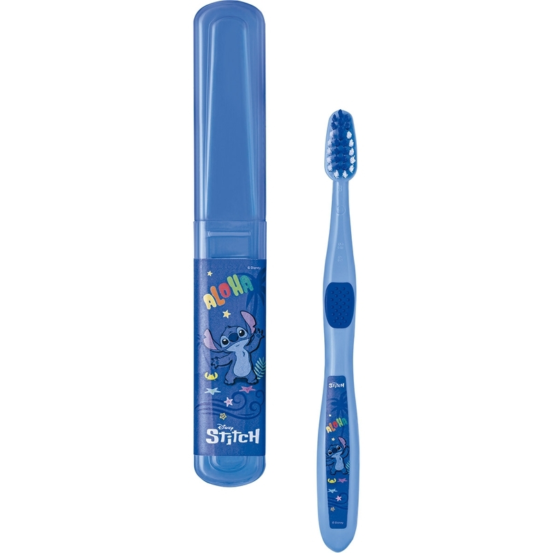 Escova De Dente Com Estojo Stitch