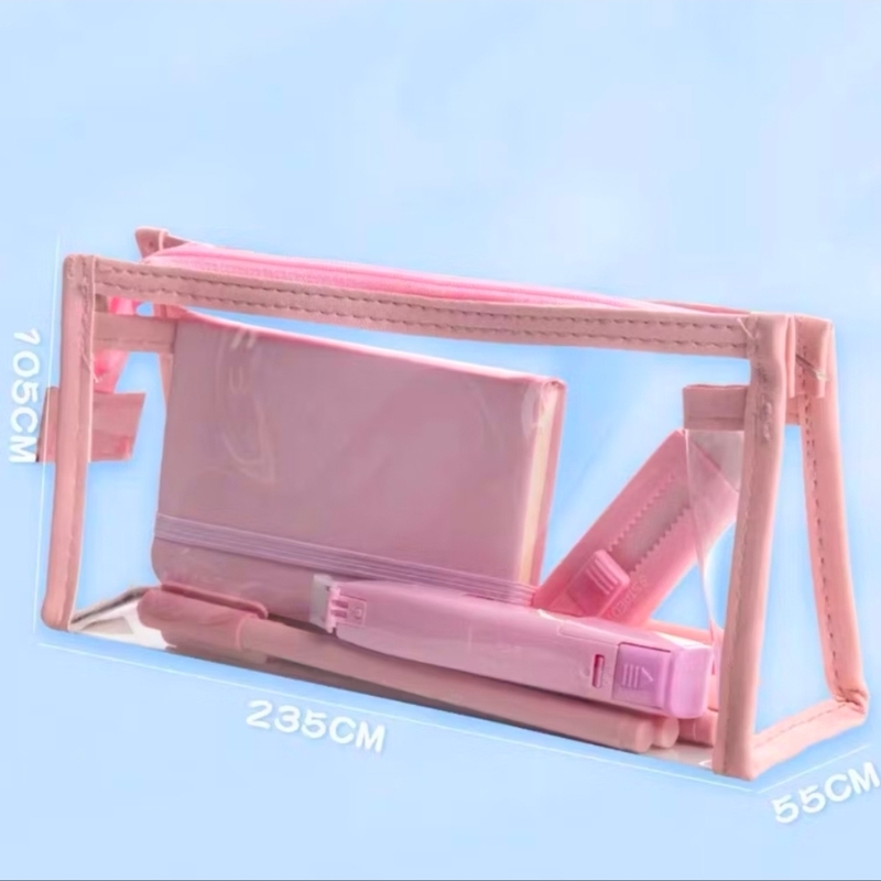 Necessaire Estojo Organizador Transparente Para Viagem 20x13x6