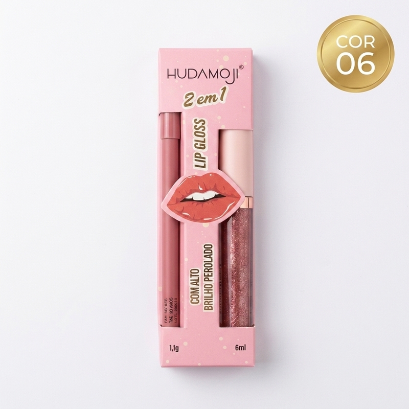 Kit Lip Gloss 2 em 1 - Cor 06 - foto 2