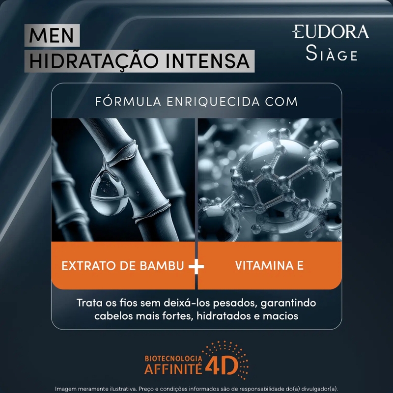 Condicionador Siàge Men Hidratação Intensa 200ml - foto 3
