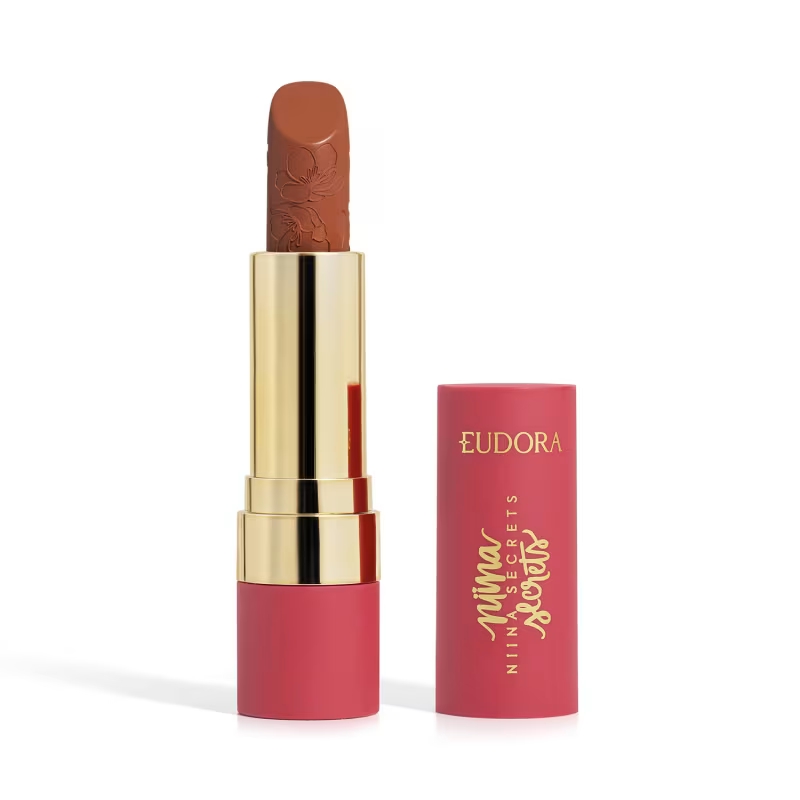 Batom Niina Secrets Soft Petals Castanho Encantado 3,8g