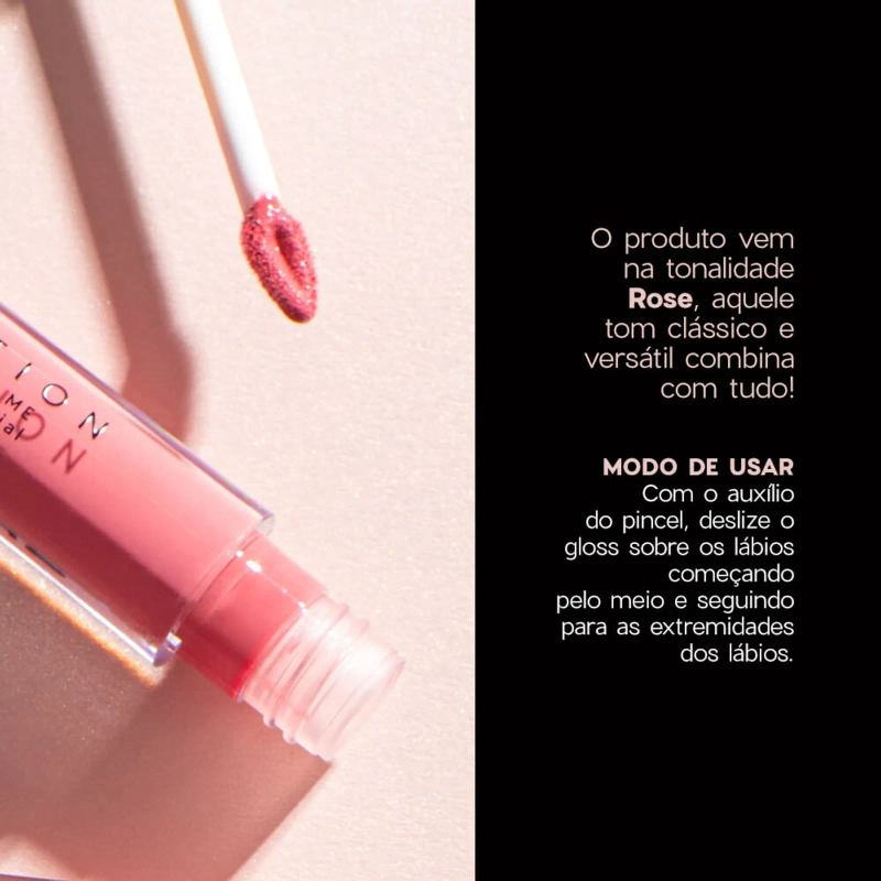 Brilho Labial Rosa - Glossy Me Rose Océane Edition 4g. - foto 4