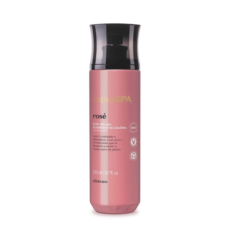 Body Splash Nativa Spa Rosé, 200 ML