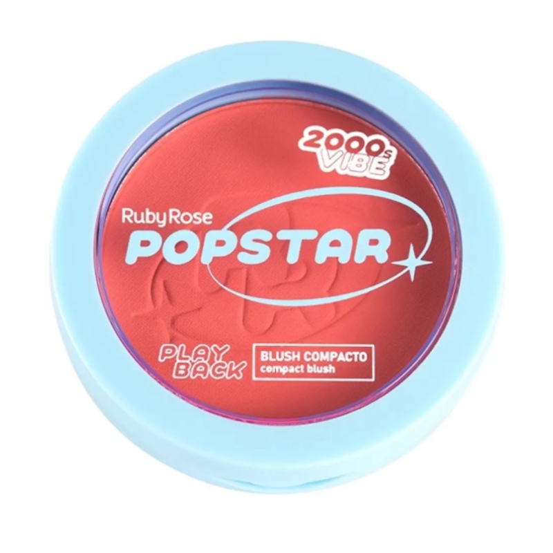 POPSTAR PLAYBACK BLUSH COMPACTO EM PÓ SUMMER 5,8G