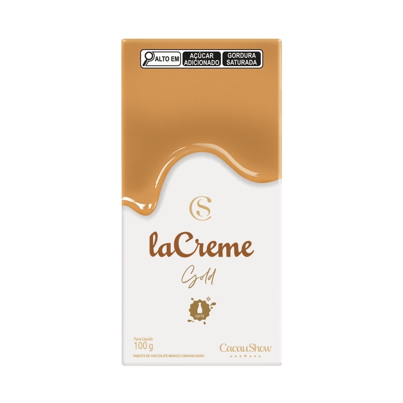 Tablete laCreme Gold de Chocolate Branco 100g