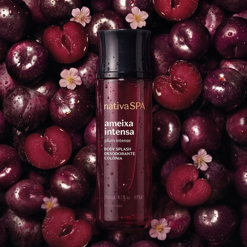 Body Splash Desodorante Colônia Nativa Spa Ameixa Intensa 200ml - foto 3