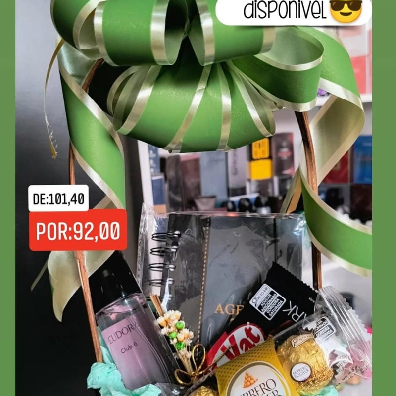 Cesta Presente Masculino Eudora Club 6 (5 itens)