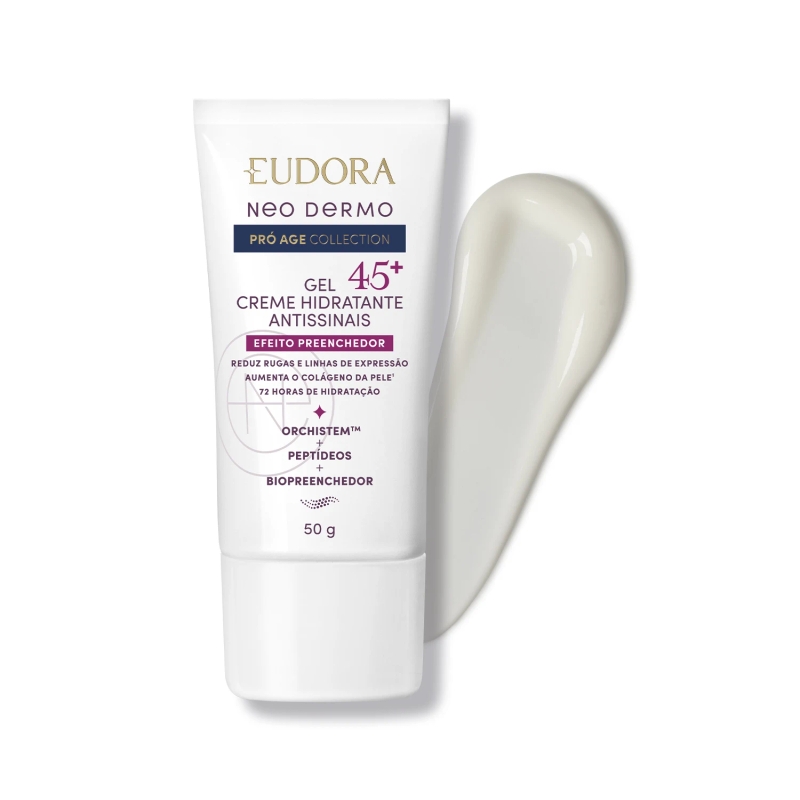 Gel Creme Hidratante Facial Antissinais 45+ Neo Dermo Pró Age Collection 50g - foto 2