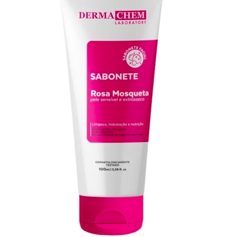 Dermachem Sabonete Liquido Rosa Mosqueta 100ml