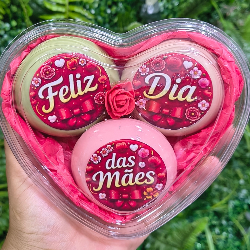 Coração Mães Vermelho
