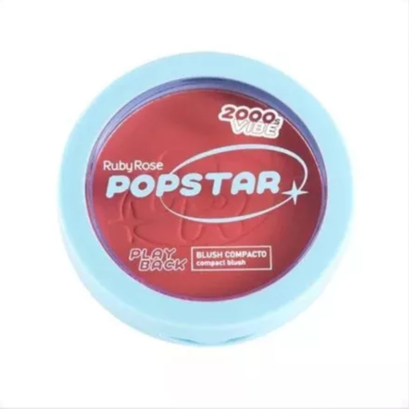 POPSTAR PLAYBACK BLUSH COMPACTO EM PÓ DIVA 5,8G