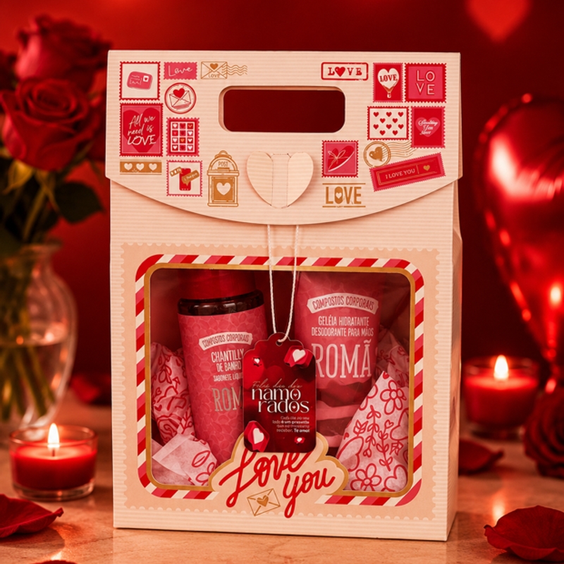 Kit Romã Chantily de Banho e Creme p/mãos