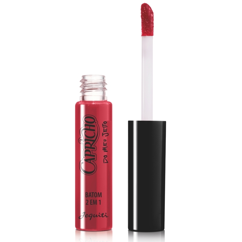 Batom 2 em 1 -  Multifuncional Capricho Vermelho Ruby 4,7ml 4,7 ml