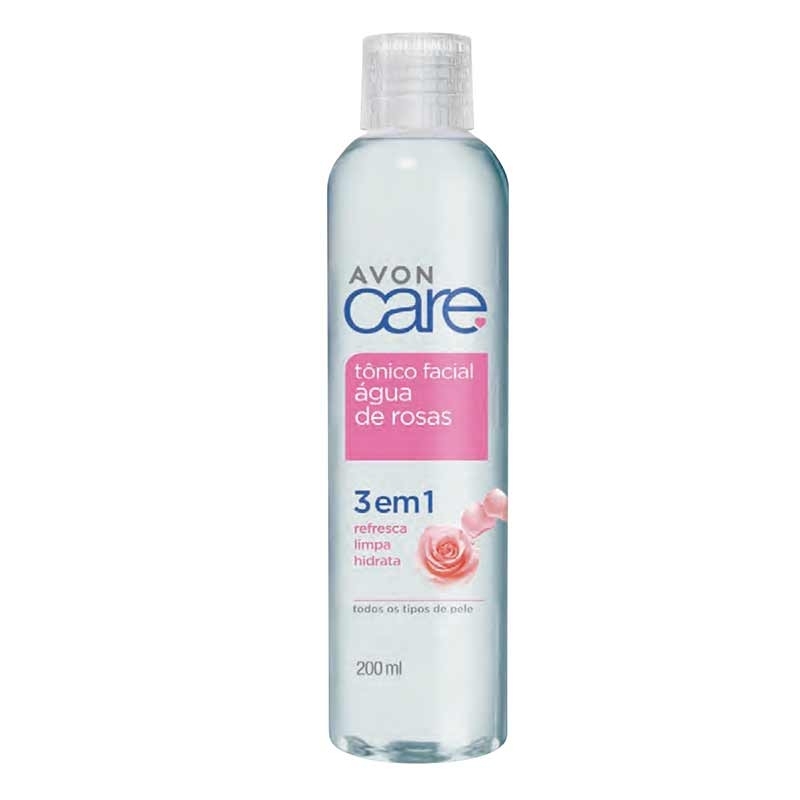 Tônico Facial Água de Rosas 3 em 1