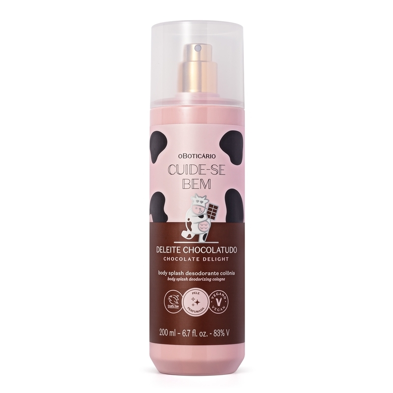 Body Splash Cuide-Se Bem Deleite Chocolatudo 200Ml