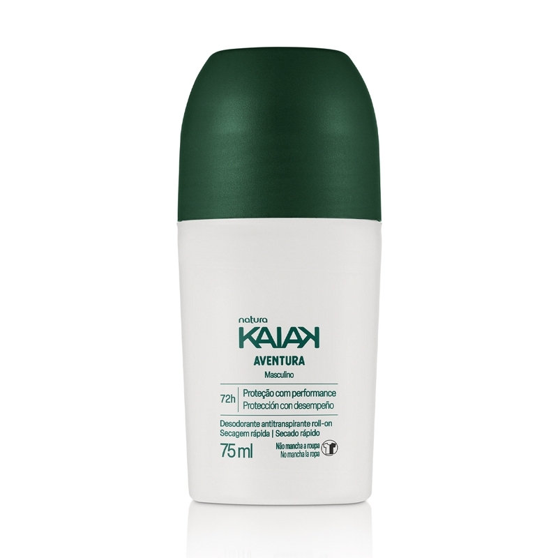 Desodorante Antitranspirante Roll-on Kaiak Aventura Masculino - 75 ml