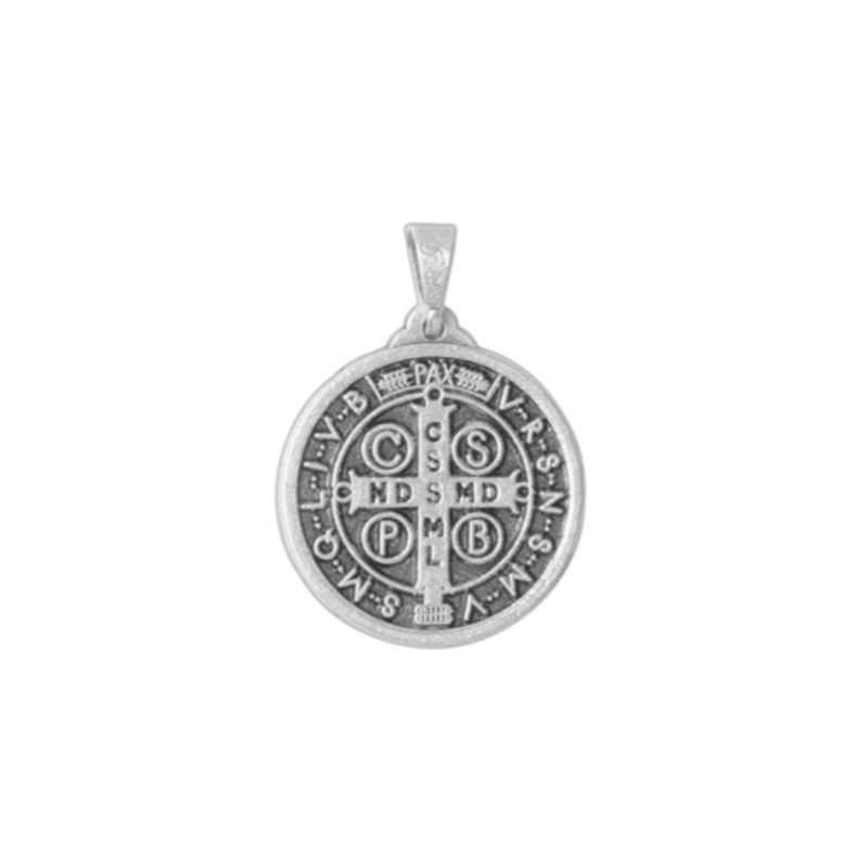 Medalha São Bento - 2 Cm - Níquel