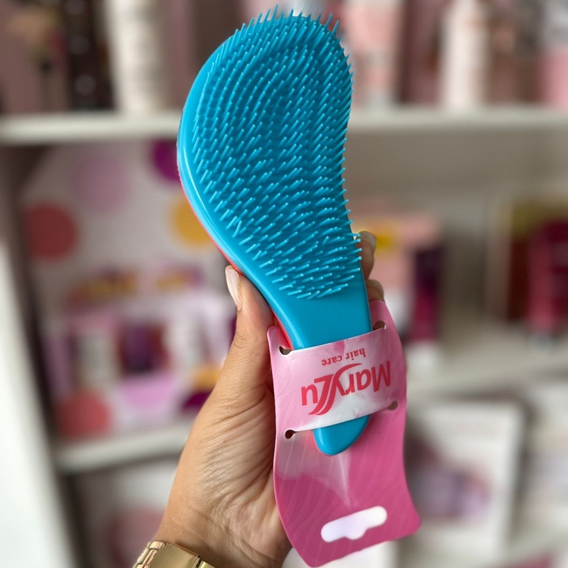Escova Funcional Marilu Salmão Com Azul