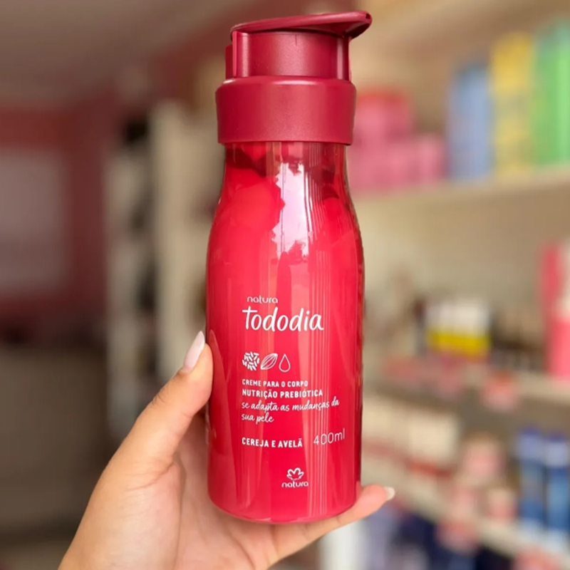 Creme desodorante nutritivo para o corpo cereja e avelã - 400 ml