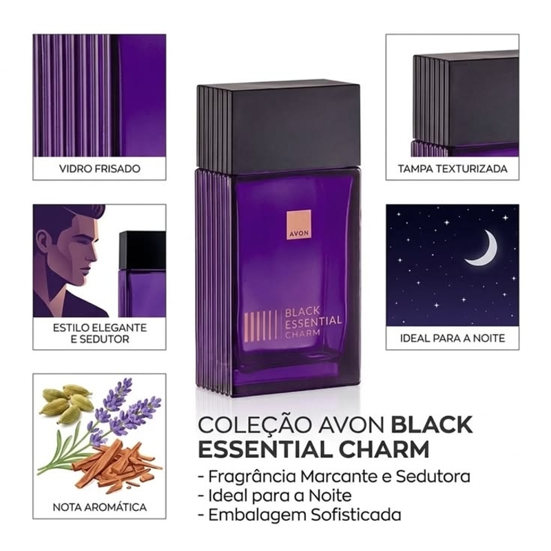 Black Essential Charm Deo Colônia - 100 ml