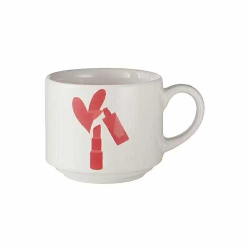 Caneca de Porcelana Estampa de Coração Avon - 180 ML