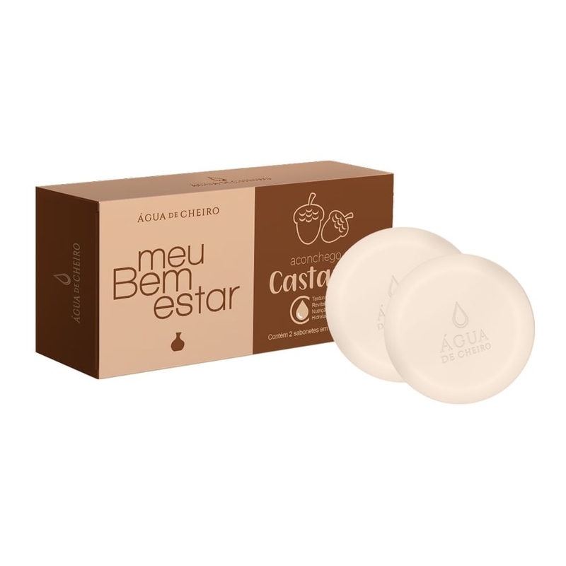 Meu Bem Estar Sabonete em barra aconchego da castanha (2x90g)
