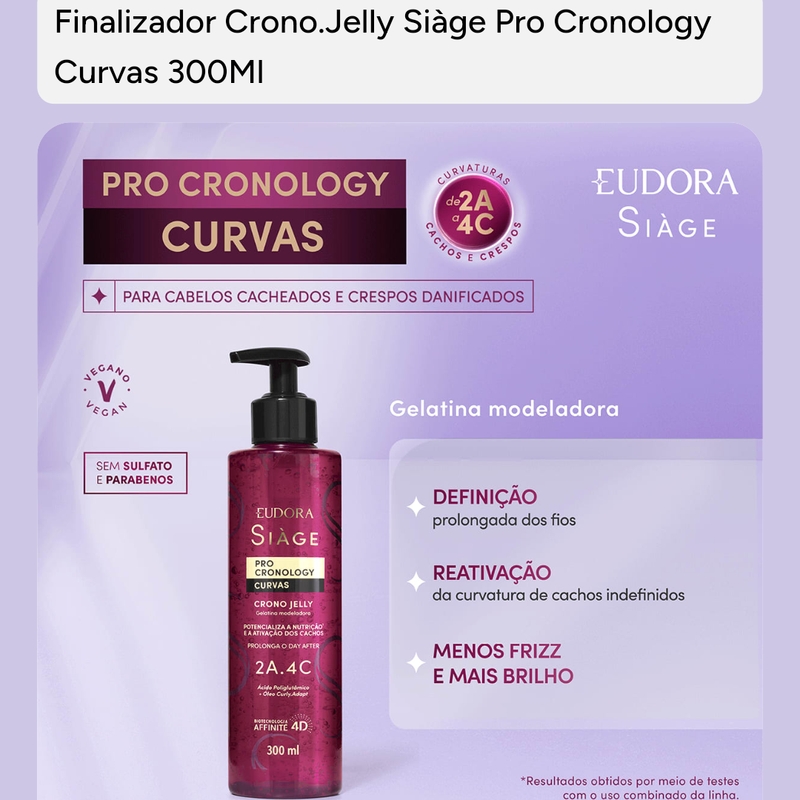 Finalizador Crono.Jelly Siàge Pro Cronology Curvas 300Ml