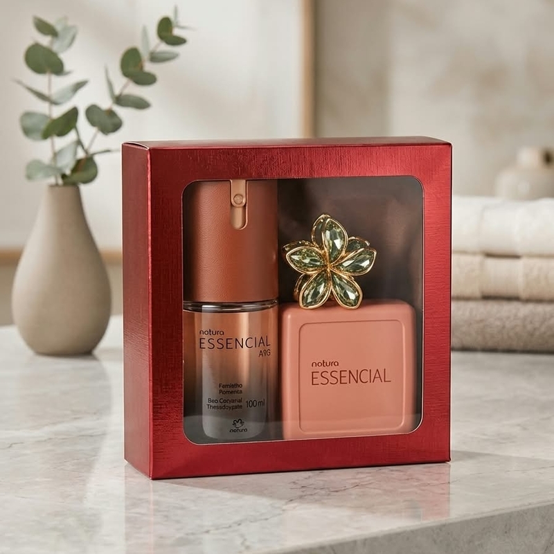 Kit Essencial Ato Feminino. Deo Corporal,  Sabonete E Presilha