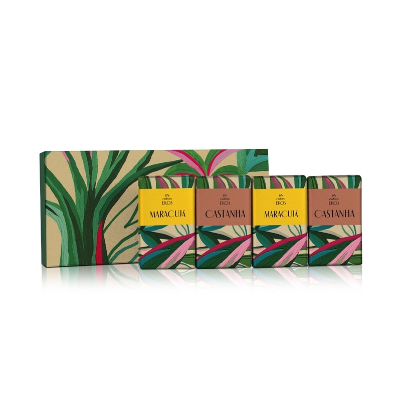 Presente Natura Ekos Sabonetes Exuberância da Amazônia (4 barras) - 4 un de 100 g