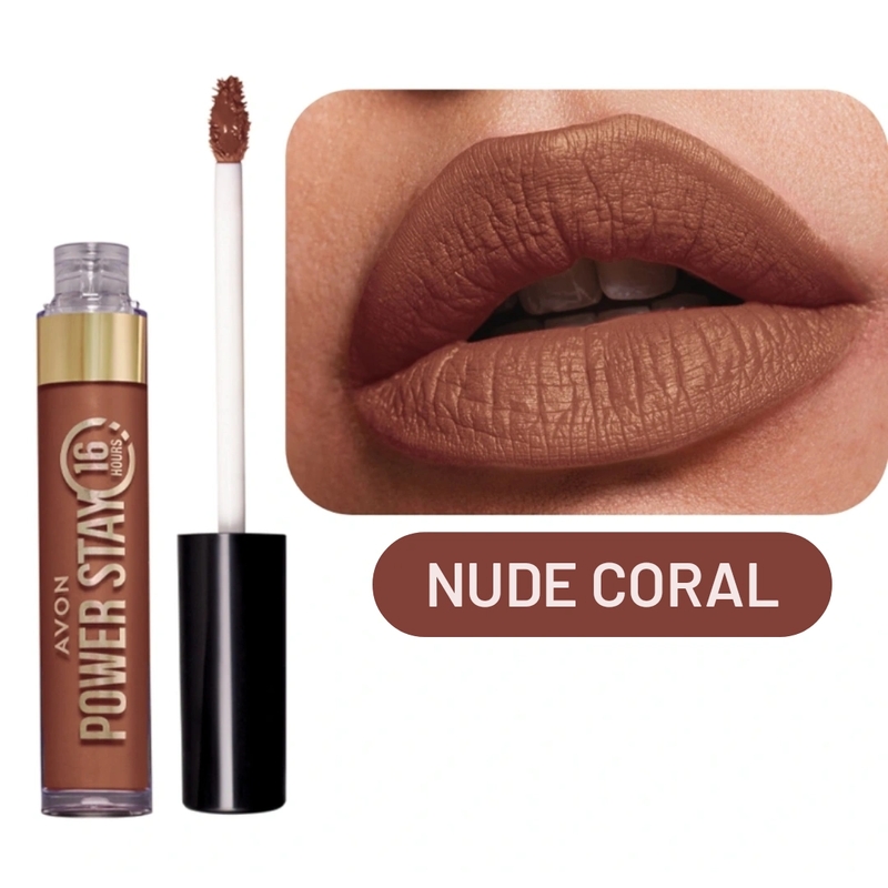 Batom Nude Coral Power Stay Líquido Matte 16h