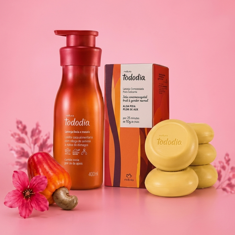 COMBO NATURA TODODIA JAMBO ROSA (HIDRATANTE 400ML + CAIXA COM 05 SABONETES EM BARRA) - foto 6
