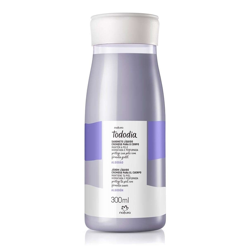 Sabonete líquido cremoso para o corpo algodão - 300 ml