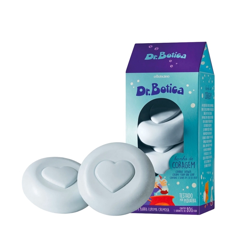 Dr. Botica Sabonete em Barra Banho de Coragem 3x80g