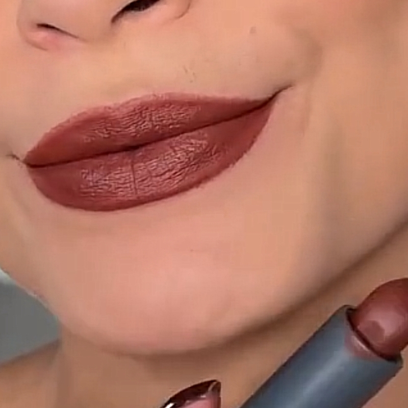 Batom Mate Marrom Tendência Soul Kiss Me 3,7G