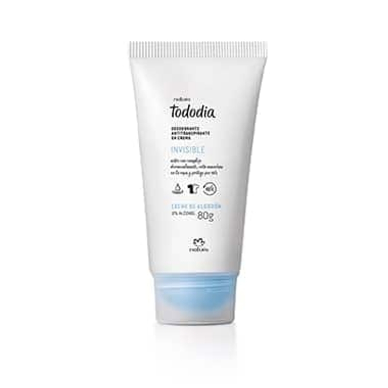 Desodorante Antitranspirante em Creme Invisível Leite De Algodão 80g