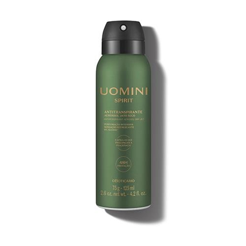 Desodorante Antitranspirante Aerossol Uomini Spirit 75G/125Ml