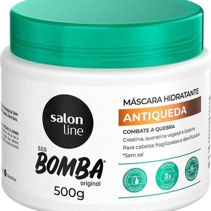 Máscara de hidratação SOS Bomba Antiqueda Salon Line 500g