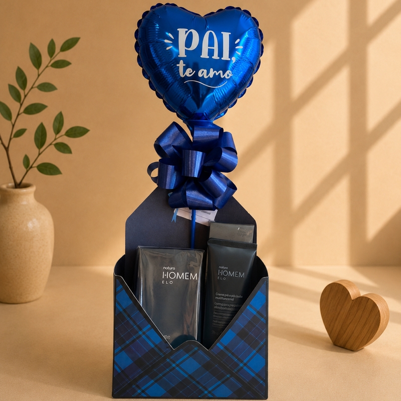 Kit Natura Homem Elo (Perfume, Creme Pré e Pós Barba)